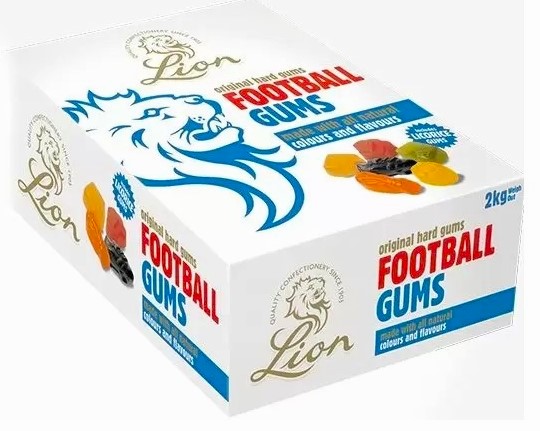 Lions Football Gums... 2Kg Box at A Quarter Of